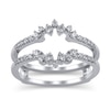 Thumbnail Image 1 of 3/8 CT. T.W. Diamond Zig-Zaq Starburst Solitaire Enhancer in 14K White Gold