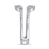 Thumbnail Image 2 of 3/8 CT. T.W. Diamond Zig-Zaq Starburst Solitaire Enhancer in 14K White Gold