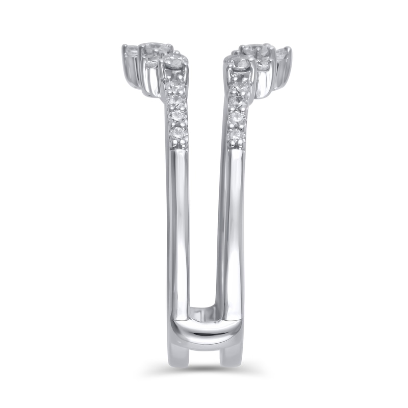 Main Image 2 of 3/8 CT. T.W. Diamond Zig-Zaq Starburst Solitaire Enhancer in 14K White Gold