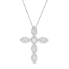 Thumbnail Image 1 of 1 CT. T.W. Diamond Cross Pendant in 10K White Gold