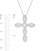 Thumbnail Image 3 of 1 CT. T.W. Diamond Cross Pendant in 10K White Gold