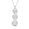 Thumbnail Image 0 of 1 CT. T.W. Composite Diamond Linear Three Stone Pendant in Sterling Silver