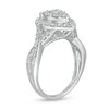 Thumbnail Image 2 of 1 CT. T.W. Composite Pear Diamond Frame Twist Shank Engagement Ring in 10K White Gold