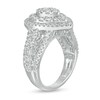 Thumbnail Image 3 of 2 CT. T.W. Composite Pear Diamond Layered Engagement Ring in 10K White Gold