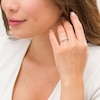 Thumbnail Image 2 of 1/4 CT. T.W. Princess-Cut Diamond Cushion Frame Twist Shank Promise Ring in 10K White Gold