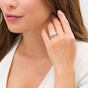Thumbnail Image 2 of 1 CT. T.W. Diamond Double Cushion Frame Past Present Future® Engagement Ring in 10K White Gold