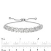 Thumbnail Image 3 of 1/2 CT. T.W. Diamond Cascading Bolo Bracelet in Sterling Silver - 9.5"