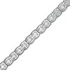 Thumbnail Image 1 of 1 CT. T.W. Diamond Square Tennis Bracelet in 10K White Gold