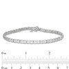 Thumbnail Image 3 of 1 CT. T.W. Diamond Square Tennis Bracelet in 10K White Gold