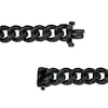 Thumbnail Image 3 of 1 CT. T.W. Black Diamond Curb Chain Bracelet in Solid Sterling Silver with Black Rhodium - 8.0."
