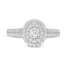 Thumbnail Image 4 of 1/2 CT. T.W. Diamond Double Oval Frame Engagement Ring in 10K White Gold
