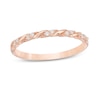 Thumbnail Image 1 of 1/20 CT. T.W. Diamond Cascading Duos Twist Band in 10K Rose Gold
