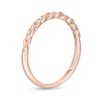 Thumbnail Image 3 of 1/20 CT. T.W. Diamond Cascading Duos Twist Band in 10K Rose Gold