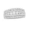 Thumbnail Image 0 of 1/4 CT. T.W. Diamond Multi-Row Ring in 10K White Gold
