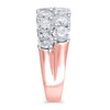 Thumbnail Image 1 of 4 CT. T.W. Diamond Double Row Anniversary Ring in 10K Rose Gold