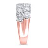 Thumbnail Image 1 of 4 CT. T.W. Diamond Double Row Anniversary Ring in 10K Rose Gold
