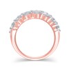 Thumbnail Image 2 of 4 CT. T.W. Diamond Double Row Anniversary Ring in 10K Rose Gold