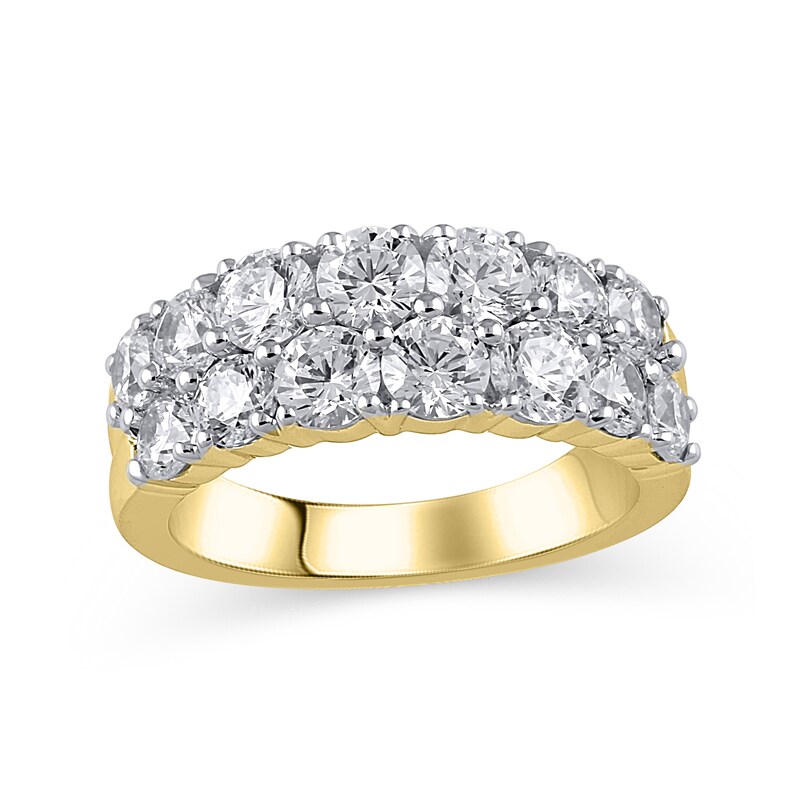 3 CT. T.W. Diamond Double Row Anniversary Ring in 10K Gold