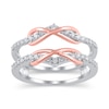 Thumbnail Image 1 of 3/8 CT. T.W. Diamond Double Infinity Enhancer in 10K Two-Tone Gold
