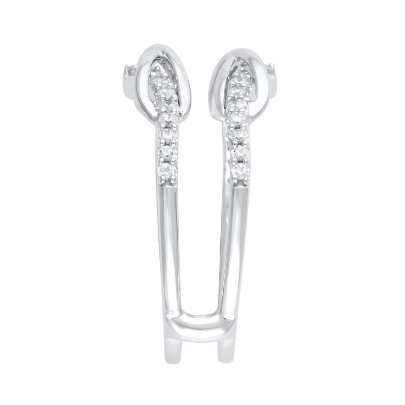 Main Image 2 of 3/8 CT. T.W. Diamond Double Infinity Enhancer in 10K White Gold