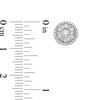 Thumbnail Image 3 of 1 CT. T.W. Diamond Double Frame Pendant and Stud Earrings Set in 10K White Gold