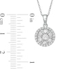 Thumbnail Image 3 of 1 CT. T.W. Diamond Double Frame Pendant and Stud Earrings Set in 10K White Gold