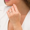 Thumbnail Image 2 of 1/5 CT. T.W. Diamond Five Stone Contour Anniversary Band in 10K White Gold