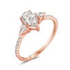 Thumbnail Image 2 of 1-1/3 CT. T.W. Pear-Shaped Diamond Three Stone Engagement Ring in 14K Rose Gold