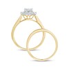 1 CT. T.W. Princess-Cut Composite Diamond Rectangle Frame Bridal Set in 10K Gold
