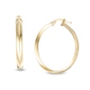 Thumbnail Image 0 of 30.0mm Knife Edge Tube Hoop Earrings in 10K Gold