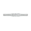 Thumbnail Image 4 of 1/4 CT. T.W. Diamond Three Stone Anniversary Band in 14K White Gold