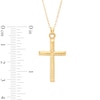 Thumbnail Image 2 of Diamond-Cut Cross Pendant in 10K Gold