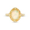 Thumbnail Image 3 of Captivating Color Oval Opal, Spessartite and Diamond Accent Frame Ring in 14K Gold