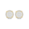 Thumbnail Image 2 of 1/5 CT. T.W. Composite Diamond Frame Compass Stud Earrings in 10K Gold