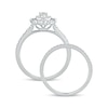 Thumbnail Image 4 of 5/8 CT. T.W. Oval Diamond Double Frame Bridal Set in 10K White Gold