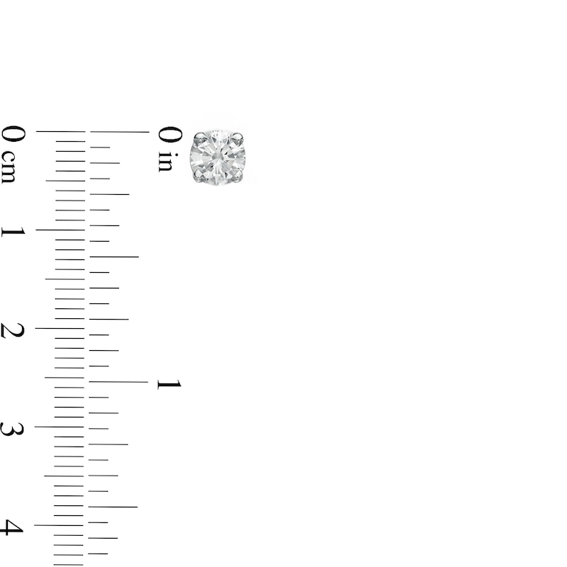 1/6 CT. T.W. Diamond Solitaire Stud Earrings in 10K White Gold (I/I3)