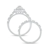 Thumbnail Image 4 of 5/8 CT. T.W. Oval Diamond Frame Vintage-Style Bridal Set in 10K White Gold
