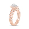 Thumbnail Image 1 of 5/8 CT. T.W. Oval Diamond Frame Vintage-Style Bridal Set in 10K Rose Gold