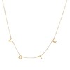 Thumbnail Image 1 of "VOTE" Hand Assembled Letter Station Necklace in 14K Gold