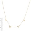 Thumbnail Image 2 of "VOTE" Hand Assembled Letter Station Necklace in 14K Gold