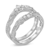Thumbnail Image 3 of 3/4 CT. T.W. Pear-Shaped Diamond Contour Vintage-Style Solitaire Enhancer in 14K White Gold