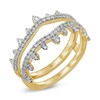 Thumbnail Image 1 of 1/2 CT. T.W. Diamond Double Crown Solitaire Enhancer in 14K Gold