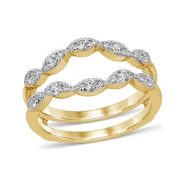 1/2 CT. T.W. Diamond Marquise Solitaire Enhancer in 14K Gold