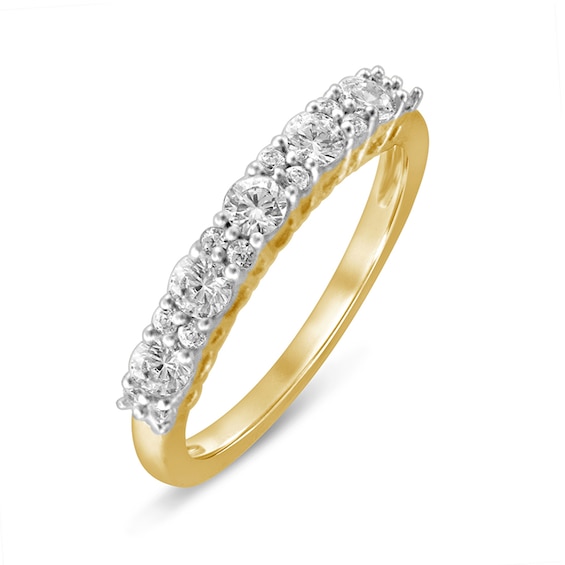 5/8 CT. T.w. Diamond Five Stone Anniversary Band in 10K Gold
