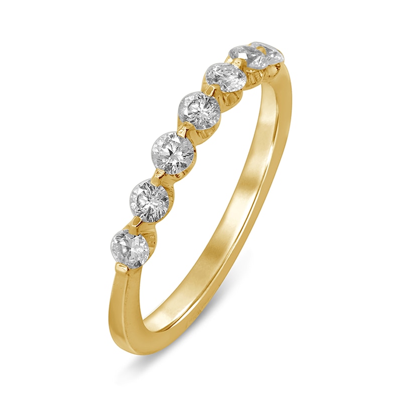 Main Image 2 of 1/2 CT. T.W. Diamond Seven Stone Anniversary Band in 10K Gold