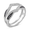 Thumbnail Image 3 of 1/3 CT. T.W. Enhanced Black and White Diamond Vintage-Style Solitaire Enhancer in 14K White Gold