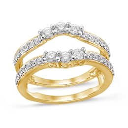 3/4 CT. T.W. Diamond Vintage-Style Solitaire Enhancer in 14K Gold