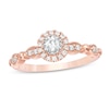 Thumbnail Image 1 of 1/3 CT. T.W. Diamond Frame Vintage-Style Art Deco Engagement Ring in 10K Rose Gold