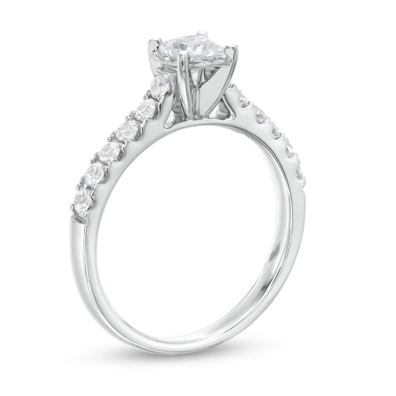 3/4 CT. T.w. Princess-Cut Diamond Engagement Ring in 14K White Gold