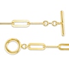 Thumbnail Image 3 of 4.7mm Paper Clip Link Chain Necklace and Bracelet Set in Solid Sterling Silver with 18K Gold Plate - 20"